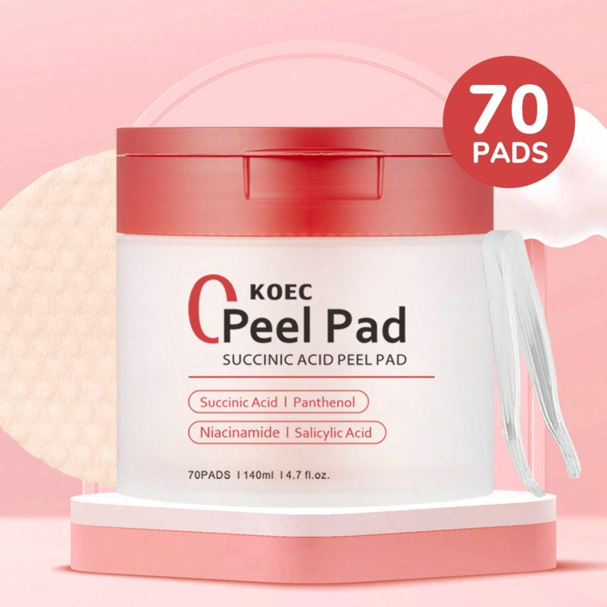 Toner Pads Red Succinic Acid P - Skincare Non Comedogenic ulasan dan harga